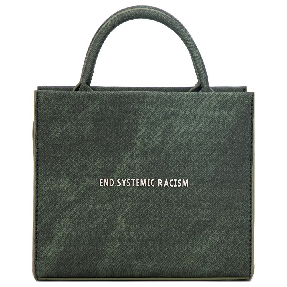 NWOT Brandon Blackwood ESR tote in green waxed denim